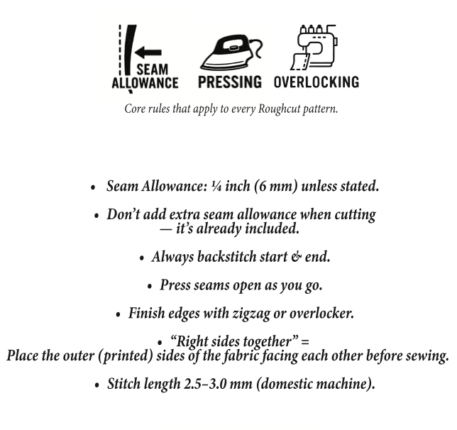 Seam allowance reference
