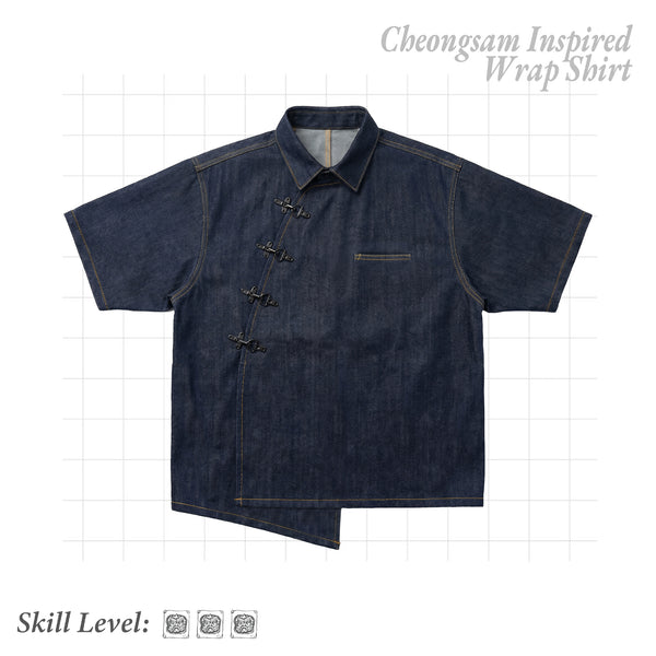 KAZE Wrap Shirt — Cheongsam-Inspired Sewing Pattern