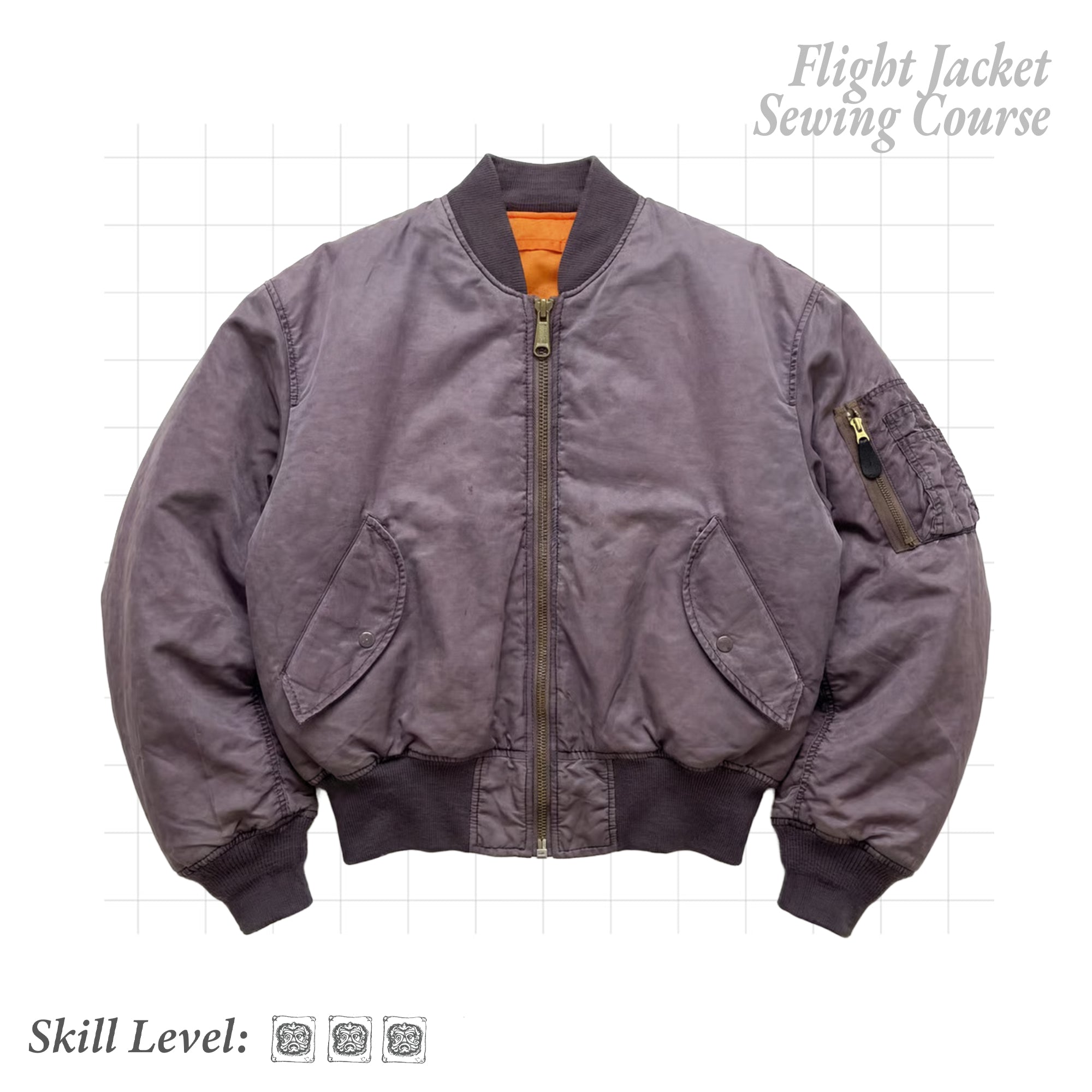 Aero Jacket - Flight Jacket Sewing Course – RoughcutMYOG