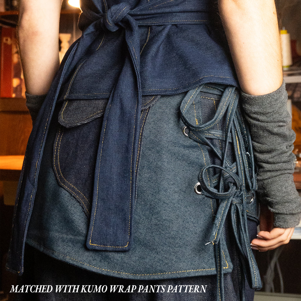 KIRI × KAZE Wrap Shirt Bundle — Cheongsam Wrap Shirts (2-Pattern Set)