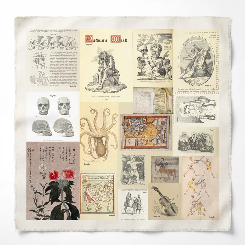Cabinet Fragments Patch Sheet — 25” Organic Cotton Panel