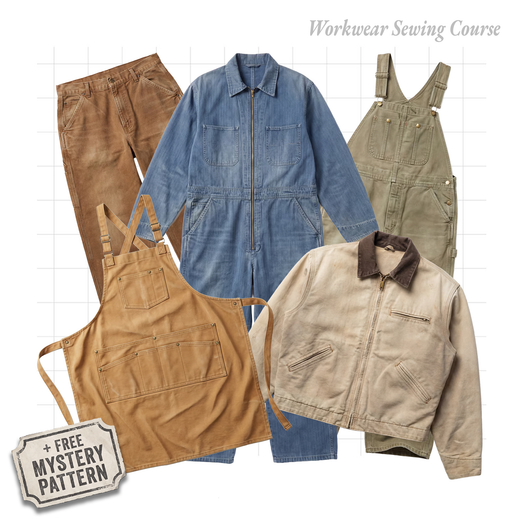 The Workwear System — 6 Sewing Patterns + Full Build-Along Course