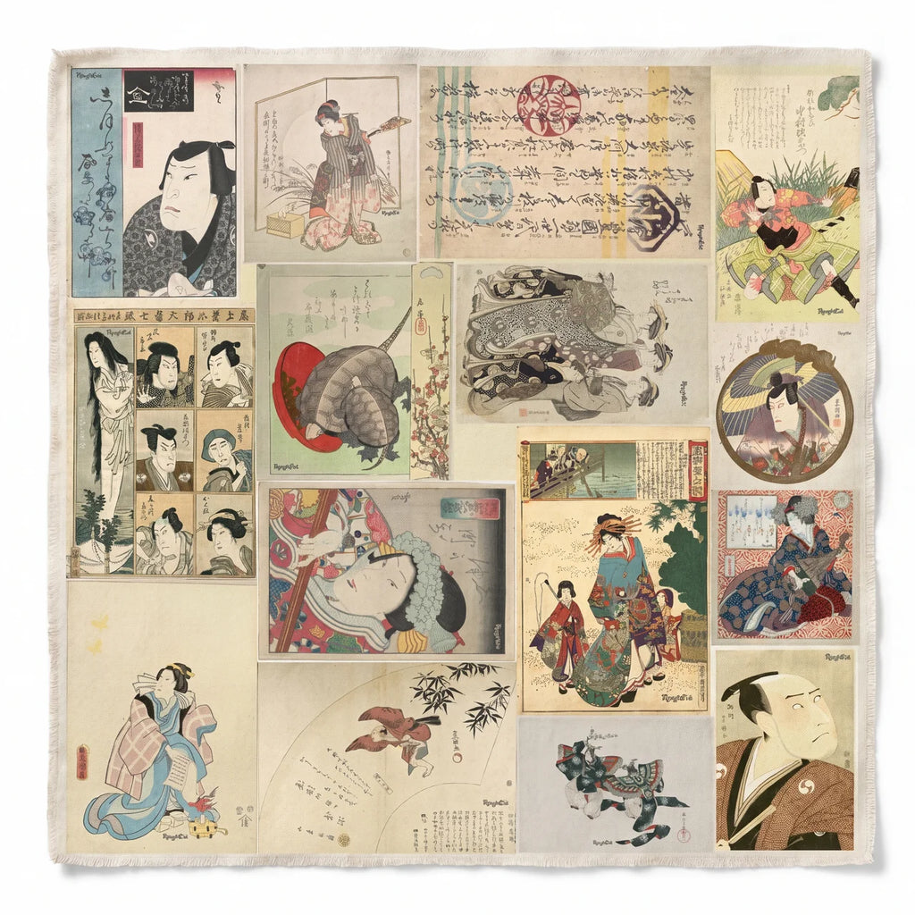 Edo Fragments V2 Patch Sheet — 25” Organic Cotton Panel