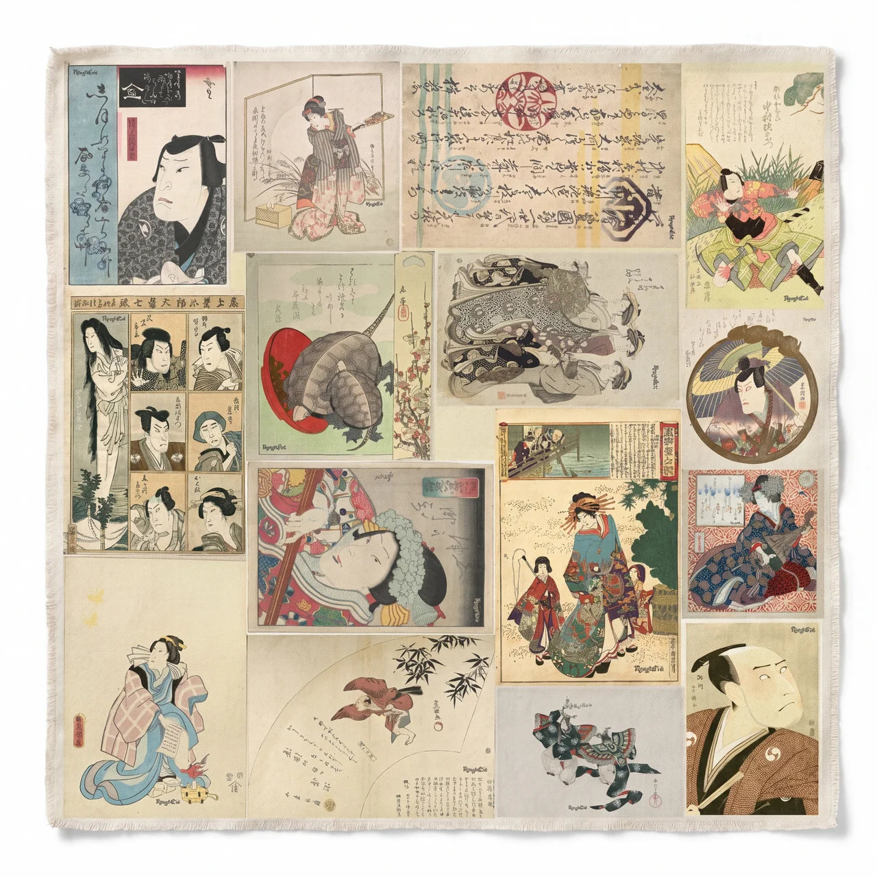 Edo Fragments V2 Patch Sheet — 25” Organic Cotton Panel