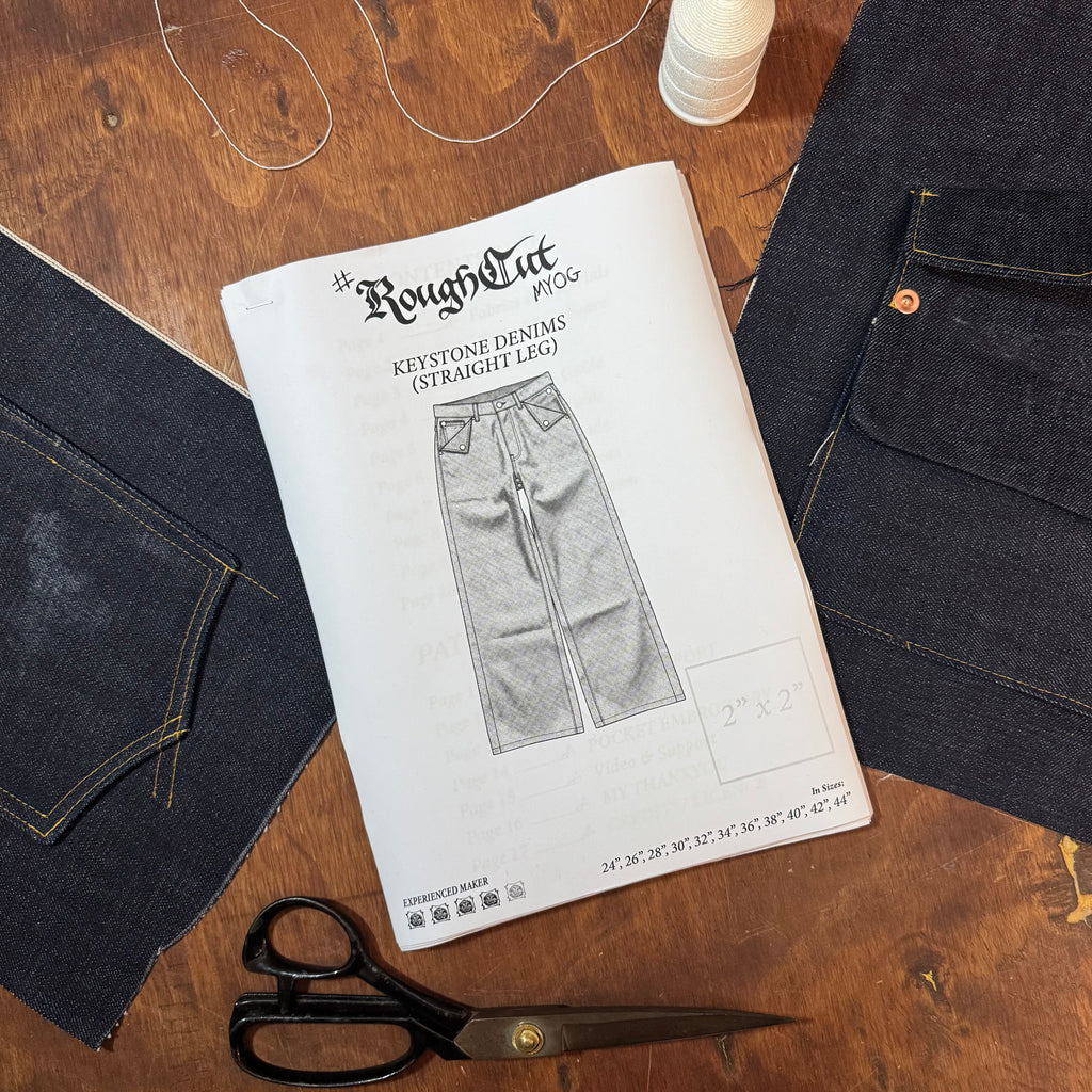 Jeans Block Pattern The Keystone Denims — Modular Selvedge Jeans Sewing Pattern – RoughcutMYOG