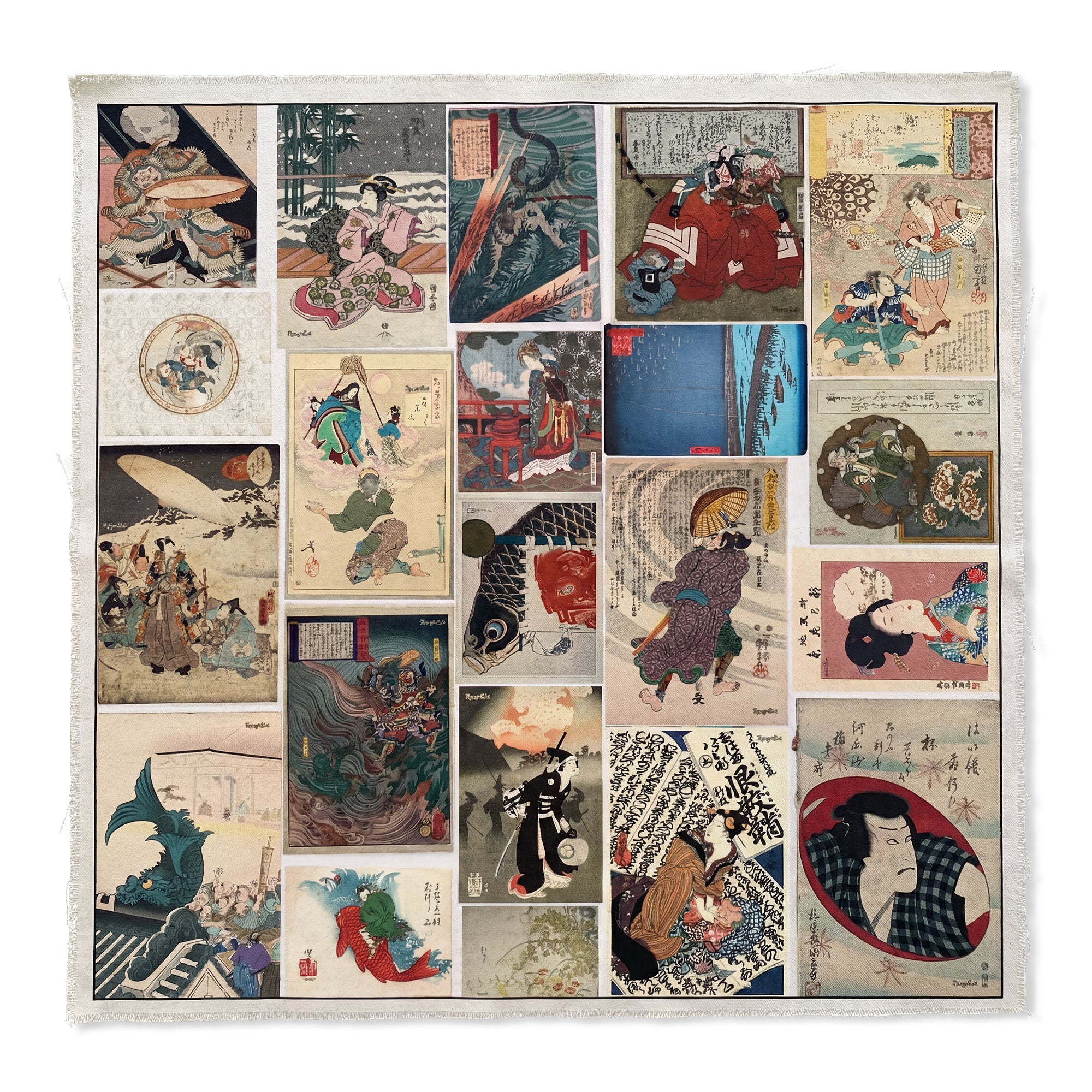 Edo Fragments - Japanese Woodblock Patch Sheet