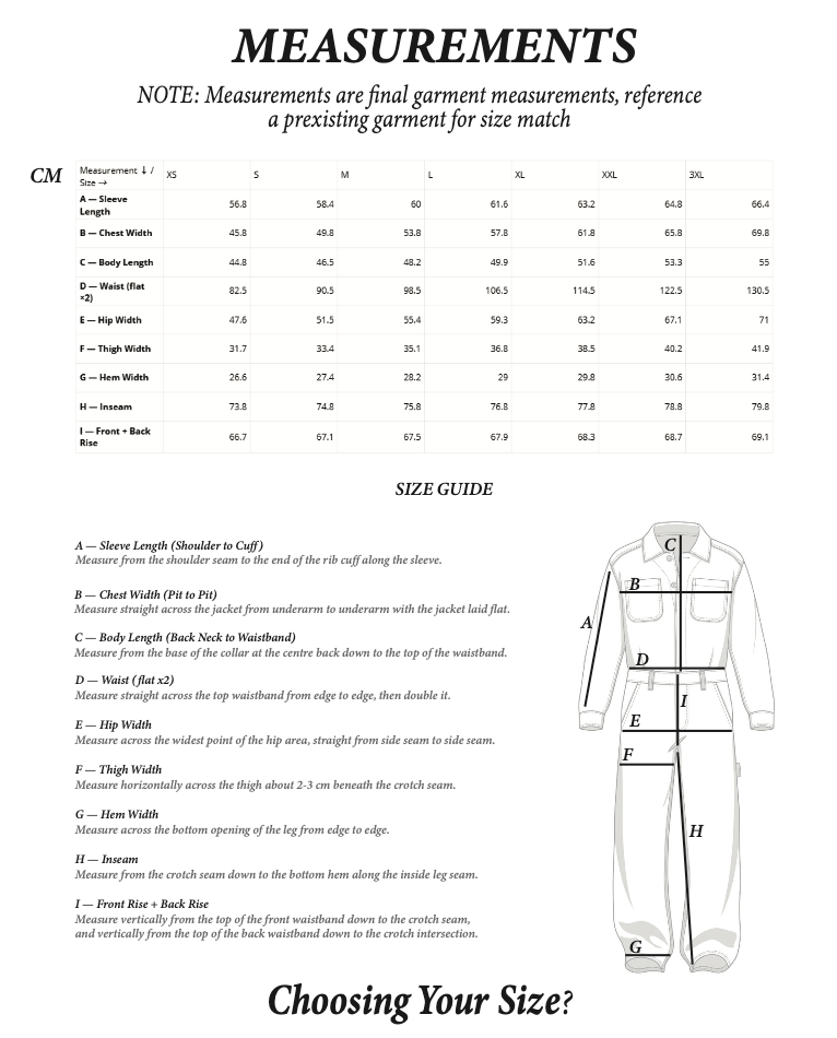 Service Coveralls - Workwear Sewing Pattern