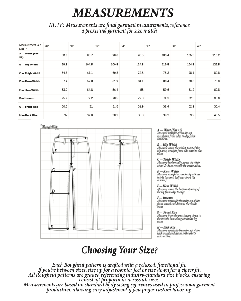 The Yard Carpenters — Carpenter Trouser Sewing Pattern