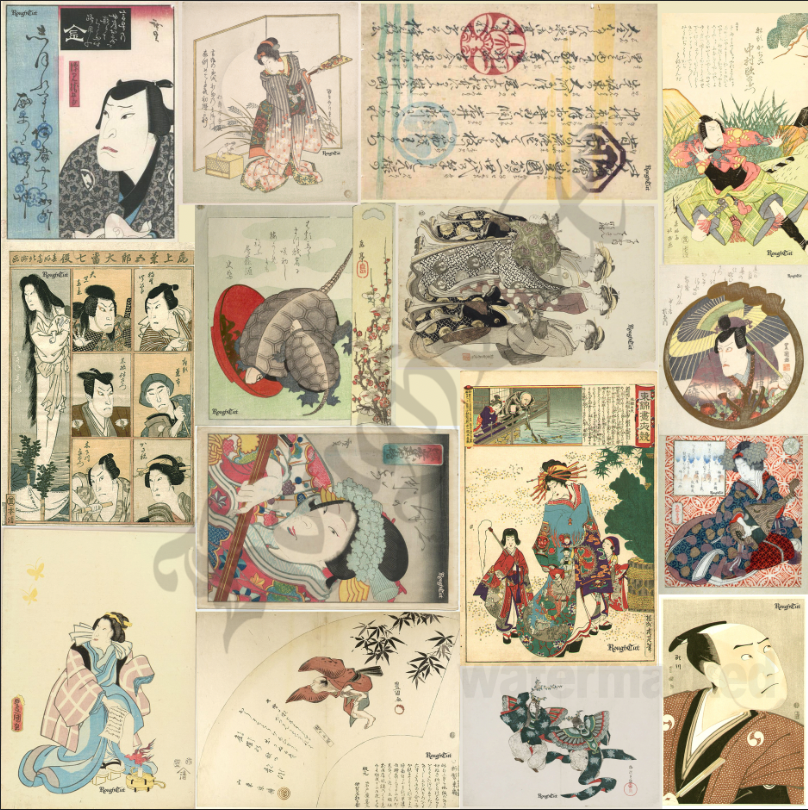 Edo Fragments V2 Patch Sheet — 25” Organic Cotton Panel