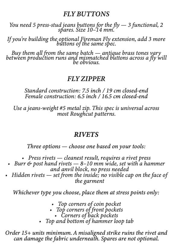 Hardware and notions guide