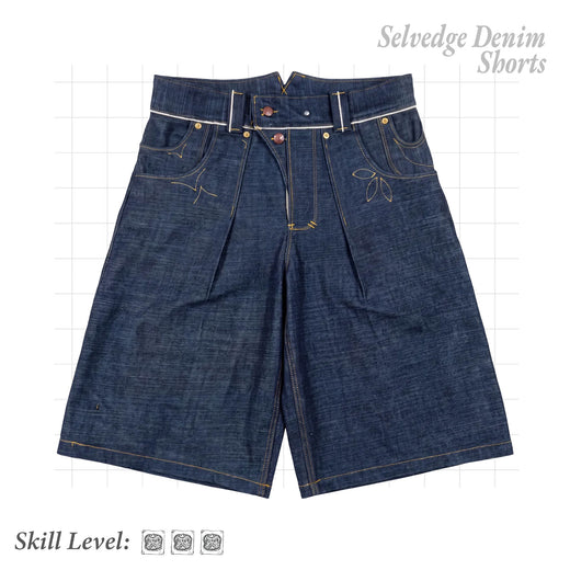 The Keystone Shorts - Modular Selvedge Sewing Pattern