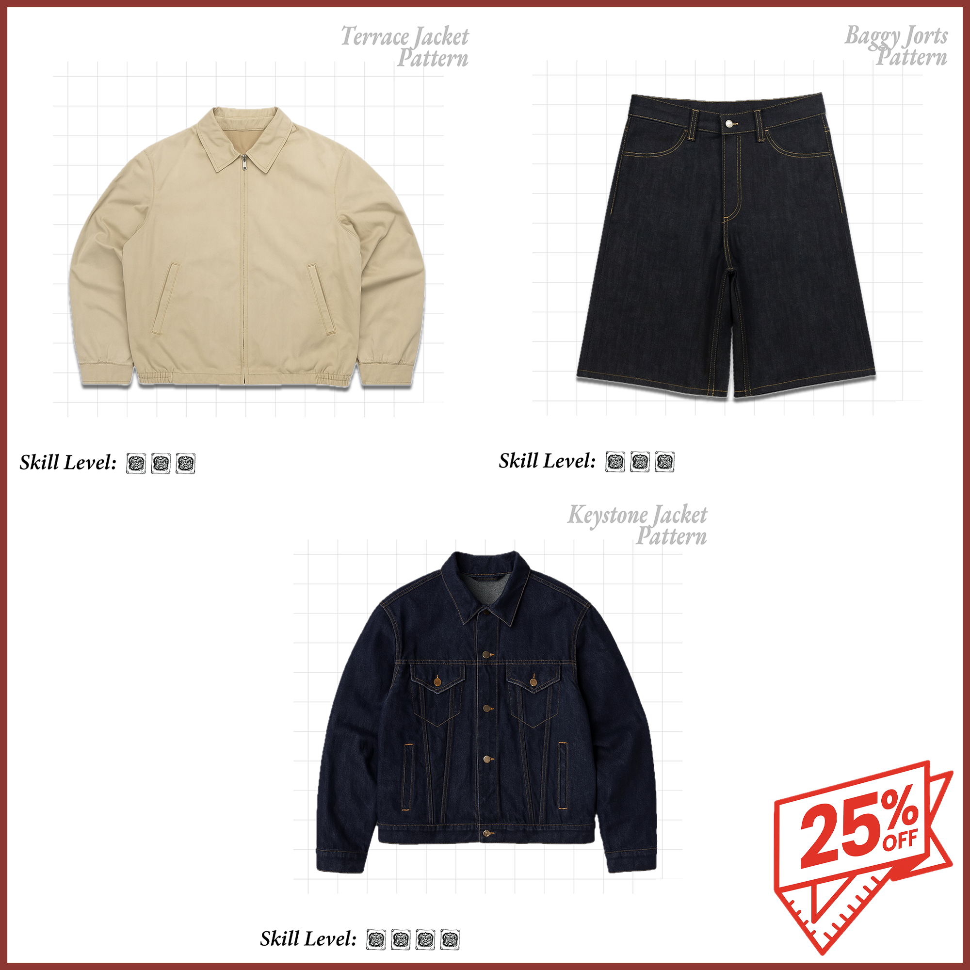 The Confident Maker Kit — 3-Pattern Sewing Bundle