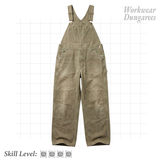 The Service Dungarees — Workwear Dungarees Sewing Pattern
