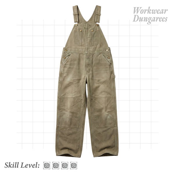 The Service Dungarees — Workwear Dungarees Sewing Pattern