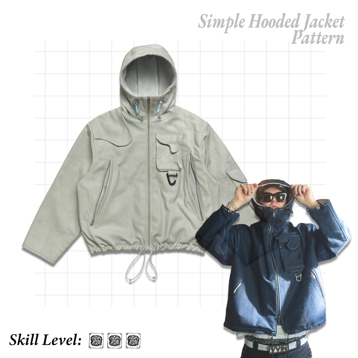 The Origin Hooded Jacket – Sewing Pattern – RoughcutMYOG