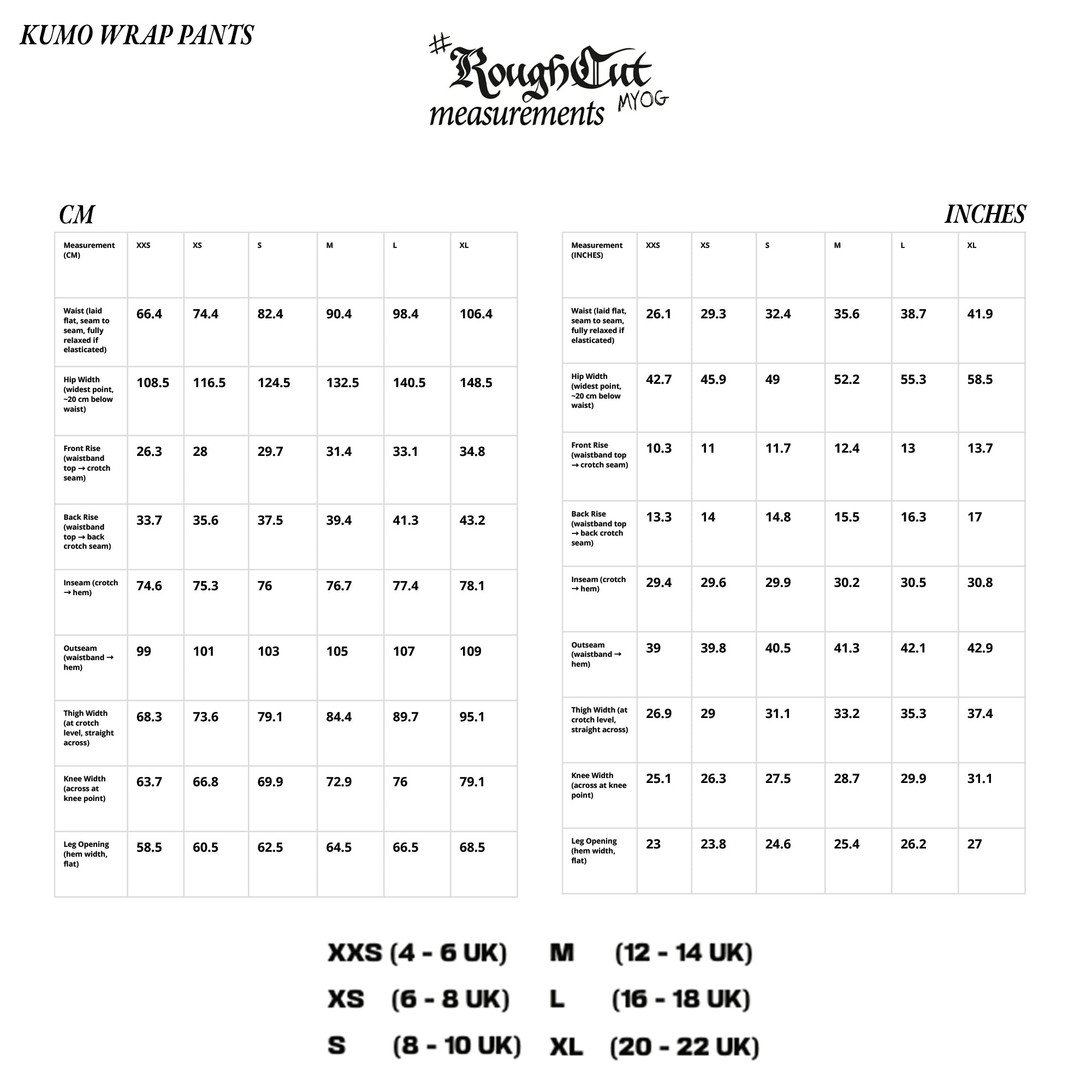 Kumo Wrap Pants - Sewing Pattern