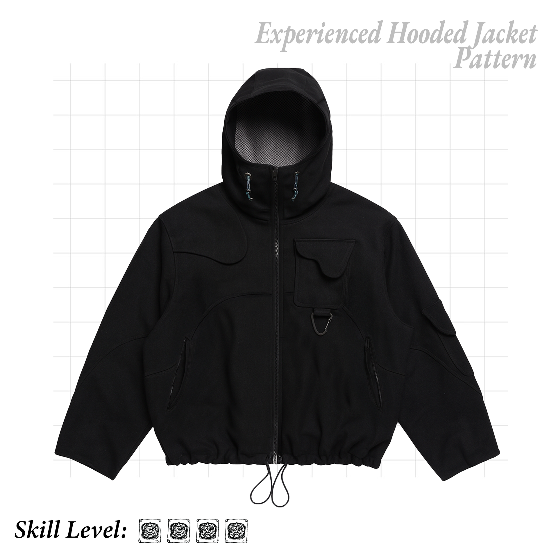 The Oracle Hooded Jacket – Sewing Pattern – RoughcutMYOG