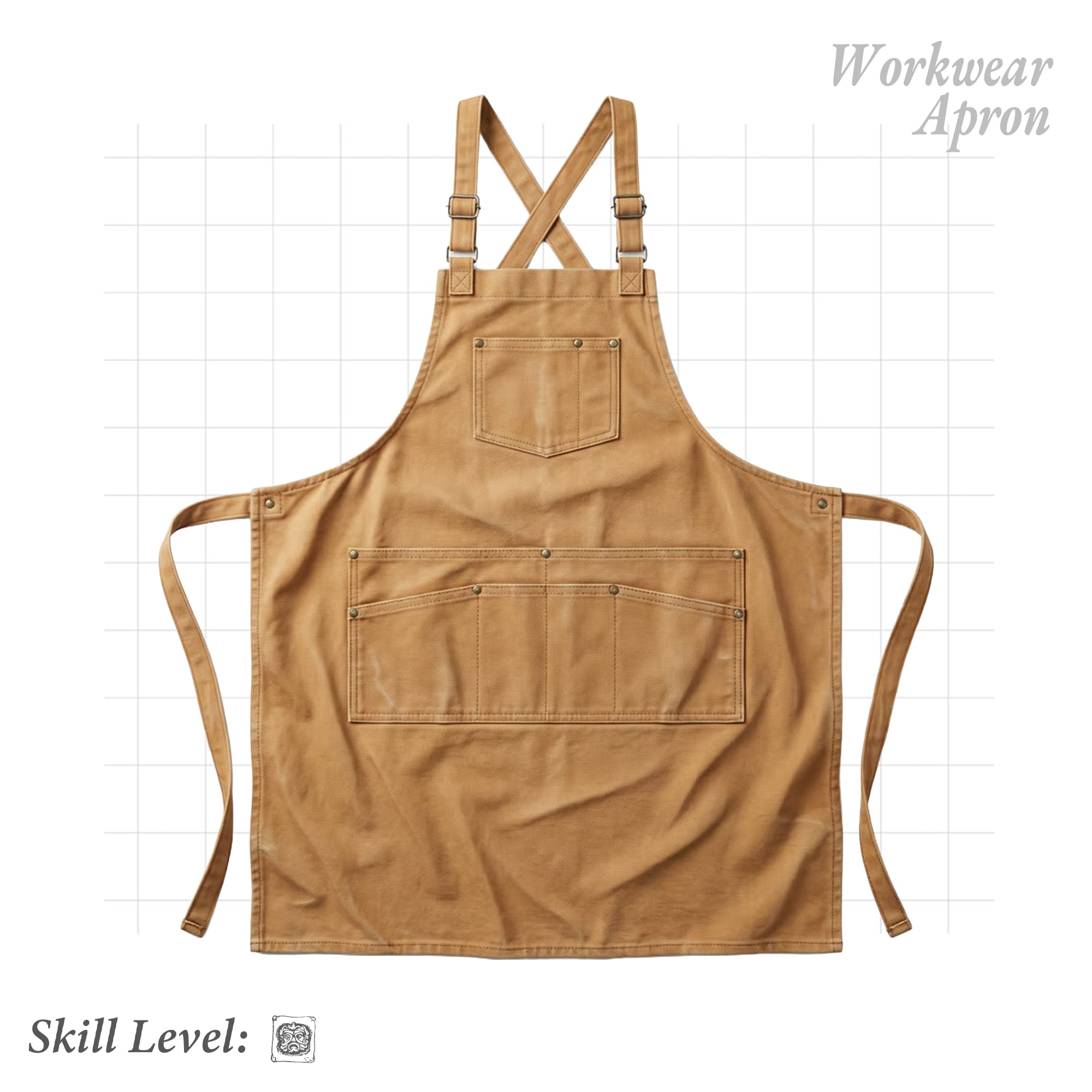 The Field Apron — Beginner Workwear Apron Sewing Pattern