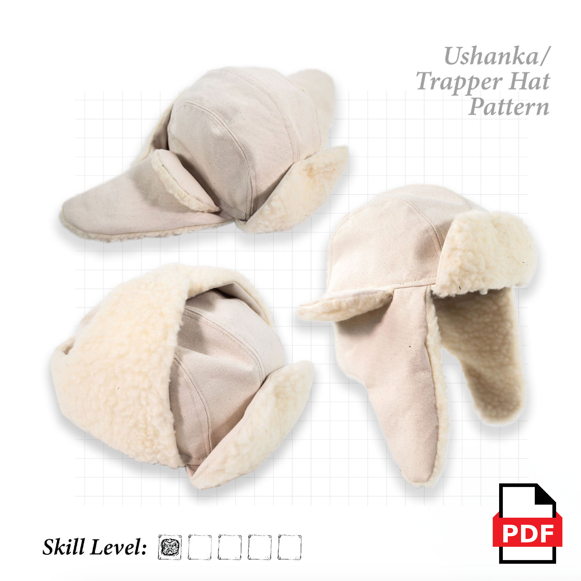 The Ushanka Trapper Cap - Sewing Pattern