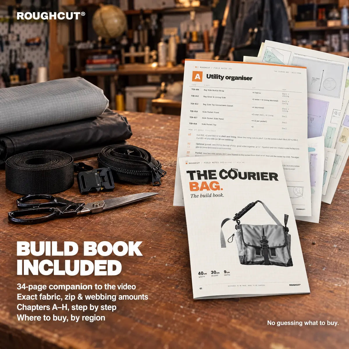 The 34-page build book, included