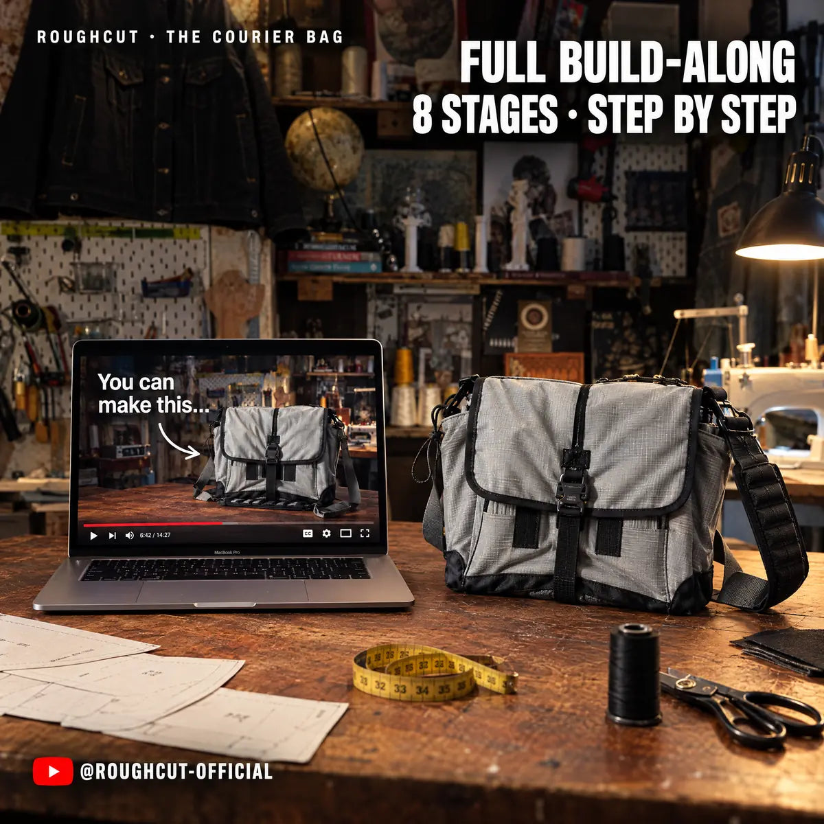 Full build-along film, 8 stages